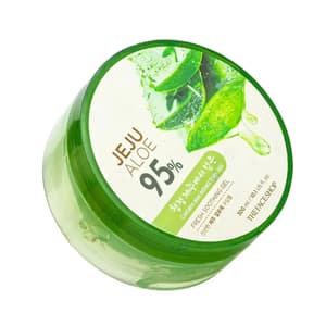 Non-Sticky Transparent 3 in 1 Aloe Fresh Soothing Gel For Skin Body and Hair Reduces Dark Spots and Acne 300 ml