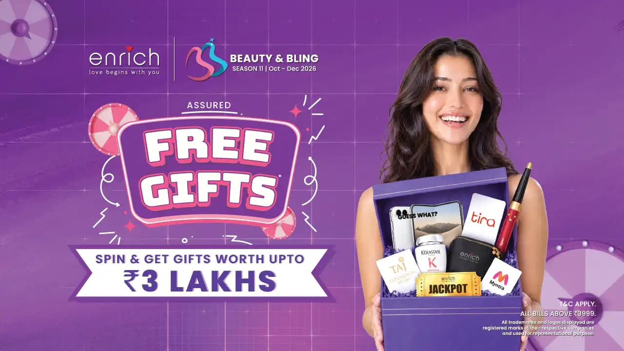 Beauty & Bling, Season 11 — spin and get gifts worth up to ₹3 lakhs