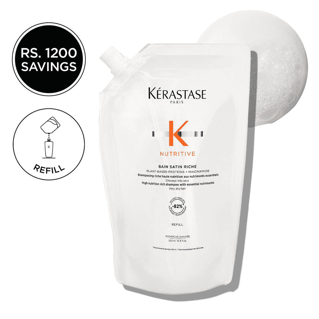 Nutritive Bain Satin 2 Shampoo 500 ml (Refill In D-Pack)