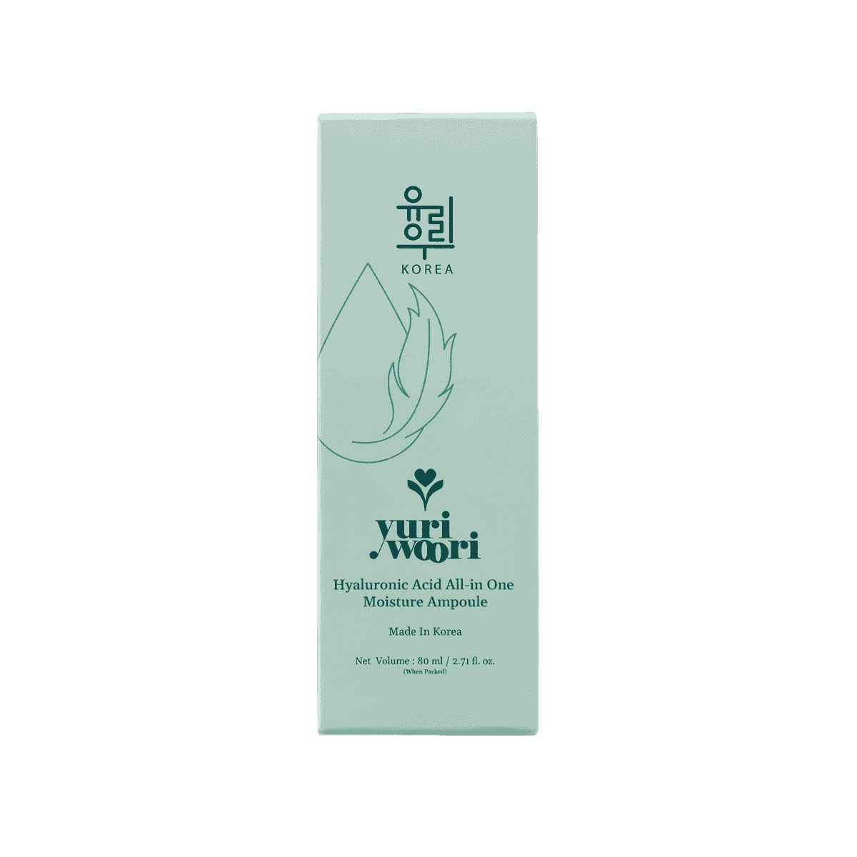 Yuri Woori Hyaluronic Acid All-In One Moisture Amphoule 80 Ml
