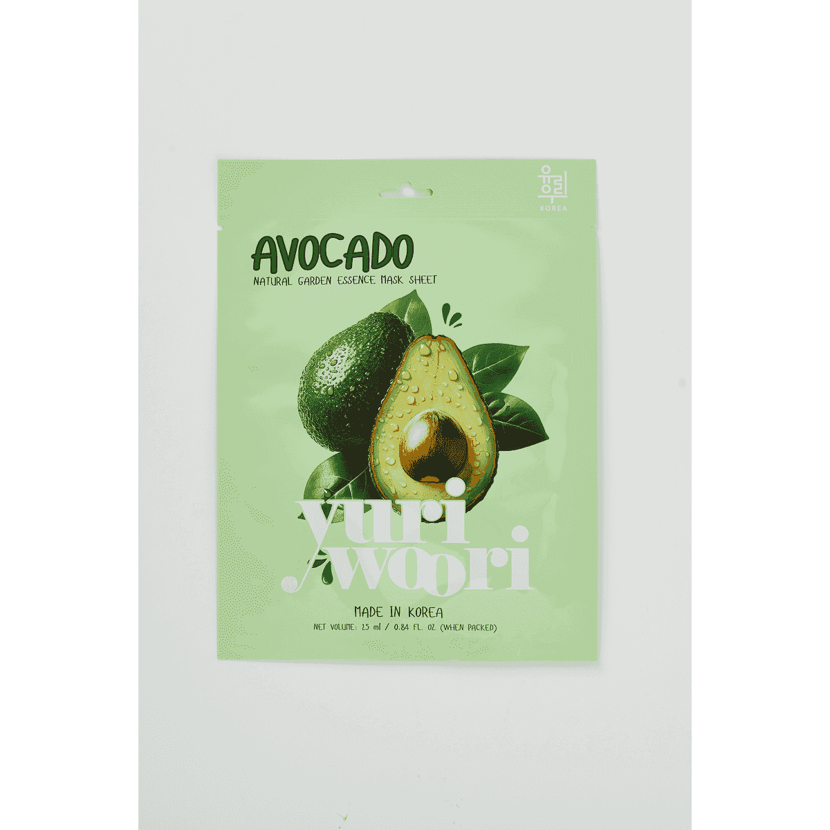 Yuri Woori Natural Garden Essence Mask Sheet Avocado 25 Ml
