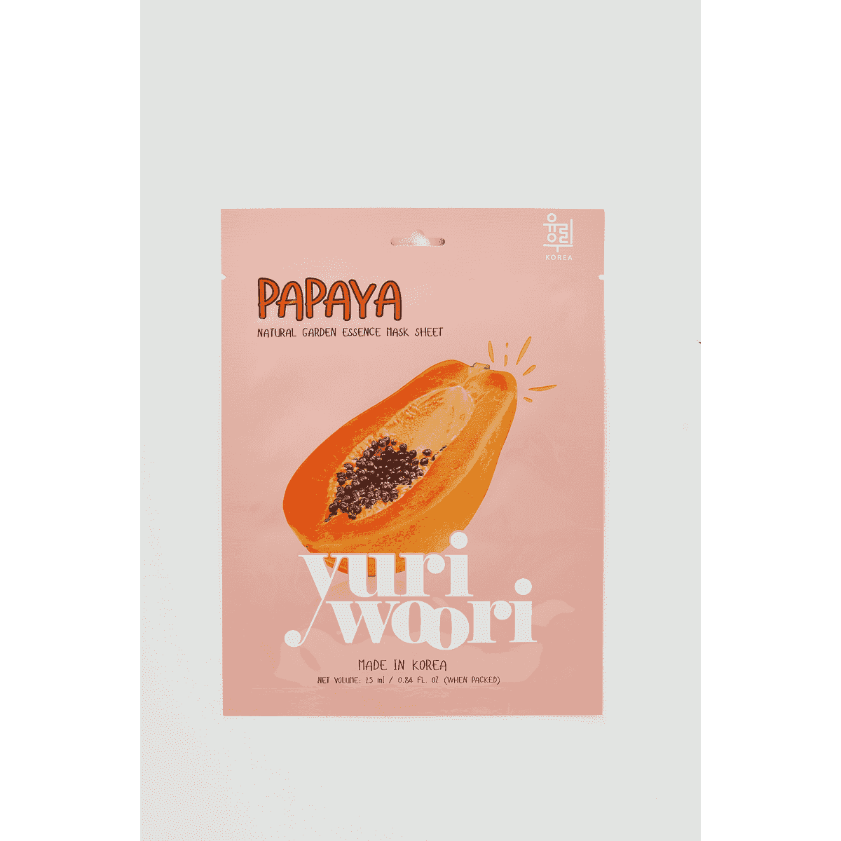 Yuri Woori Natural Garden Essence Mask Sheet Papaya 25 Ml