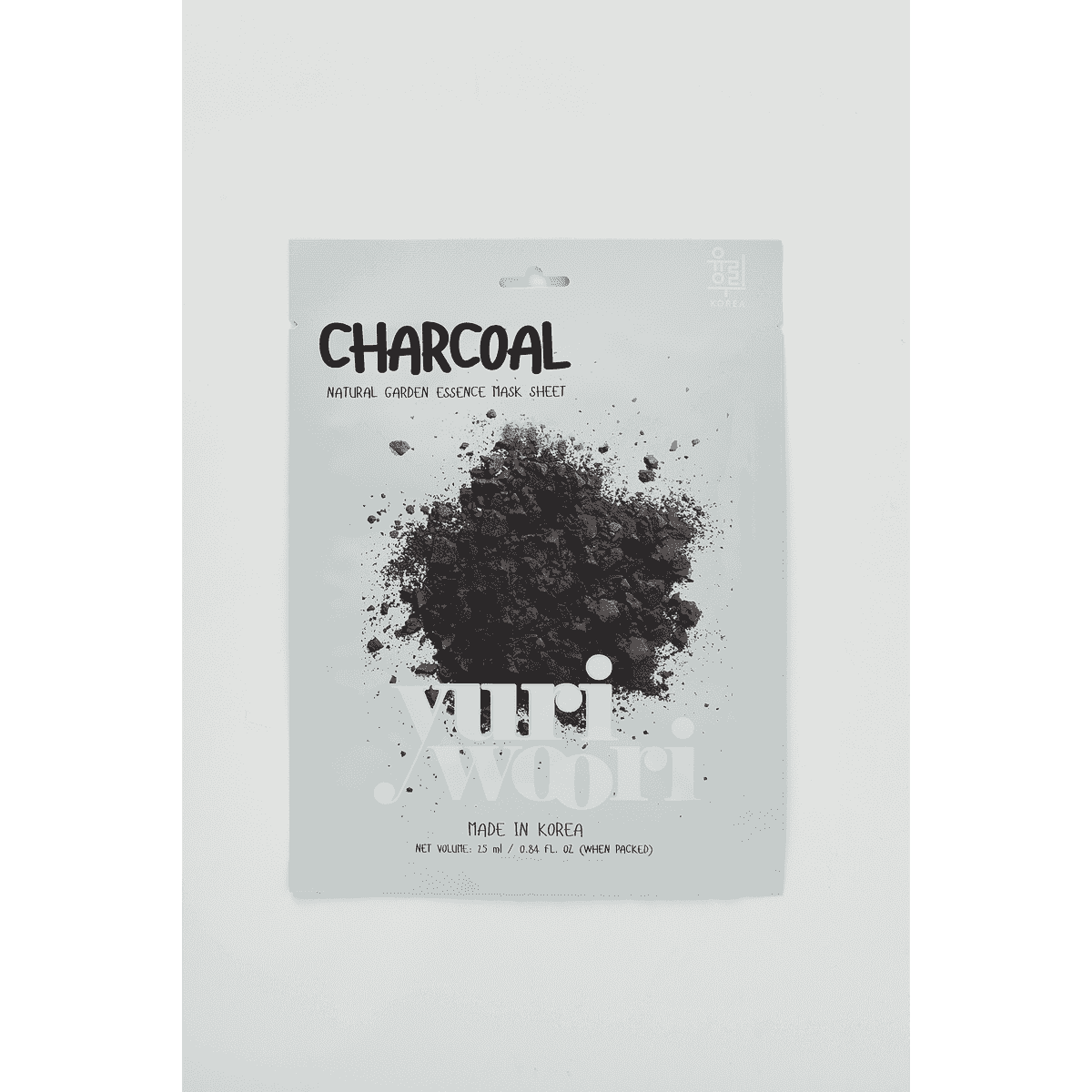Yuri Woori Natural Garden Essence Mask Sheet Black Charcoal 25 Ml