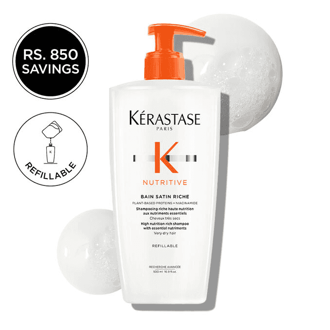 Nutritive Bain Satin 2 Shampoo 500 ml (Refillable)