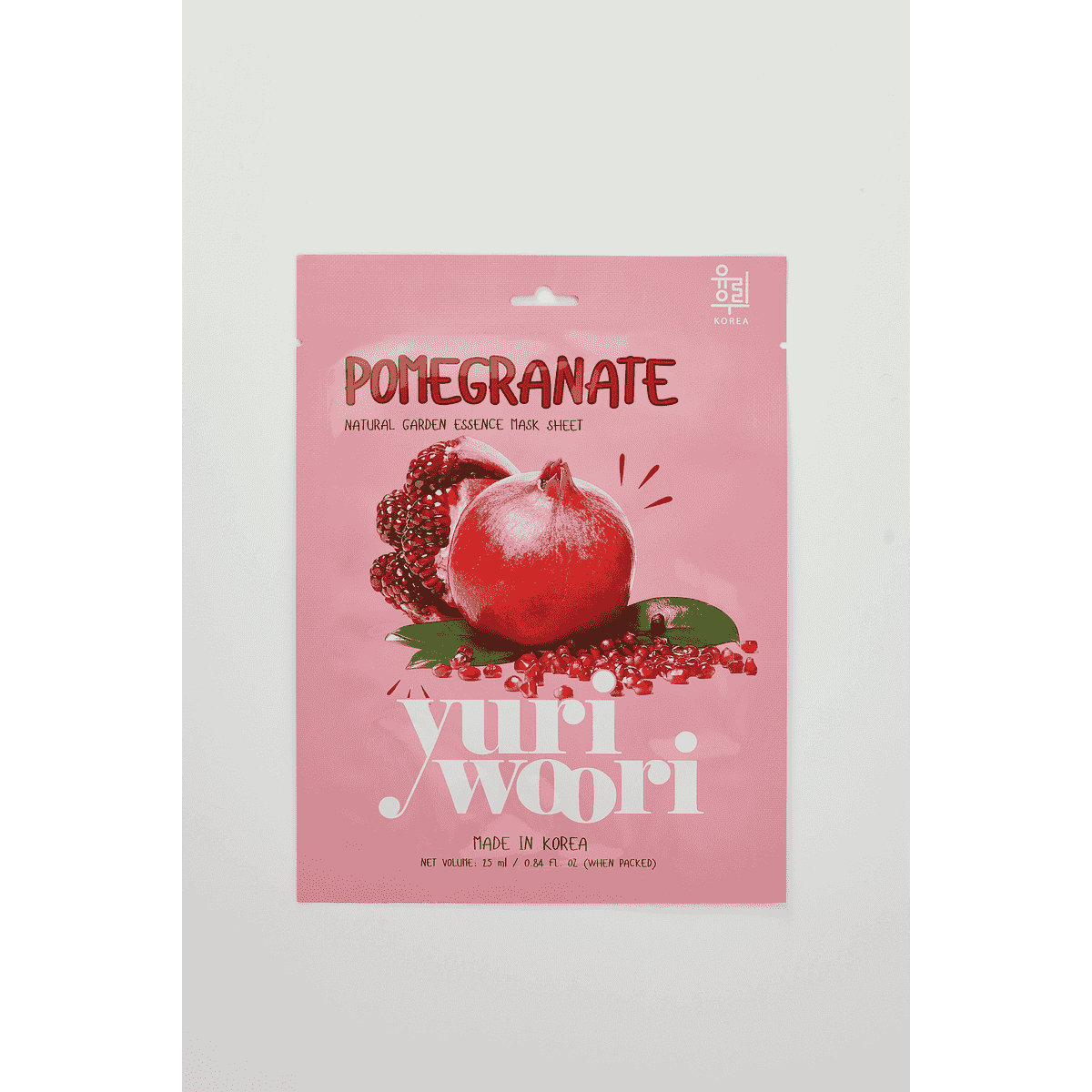 Yuri Woori Natural Garden Essence Mask Sheet Pomegranate 25 Ml