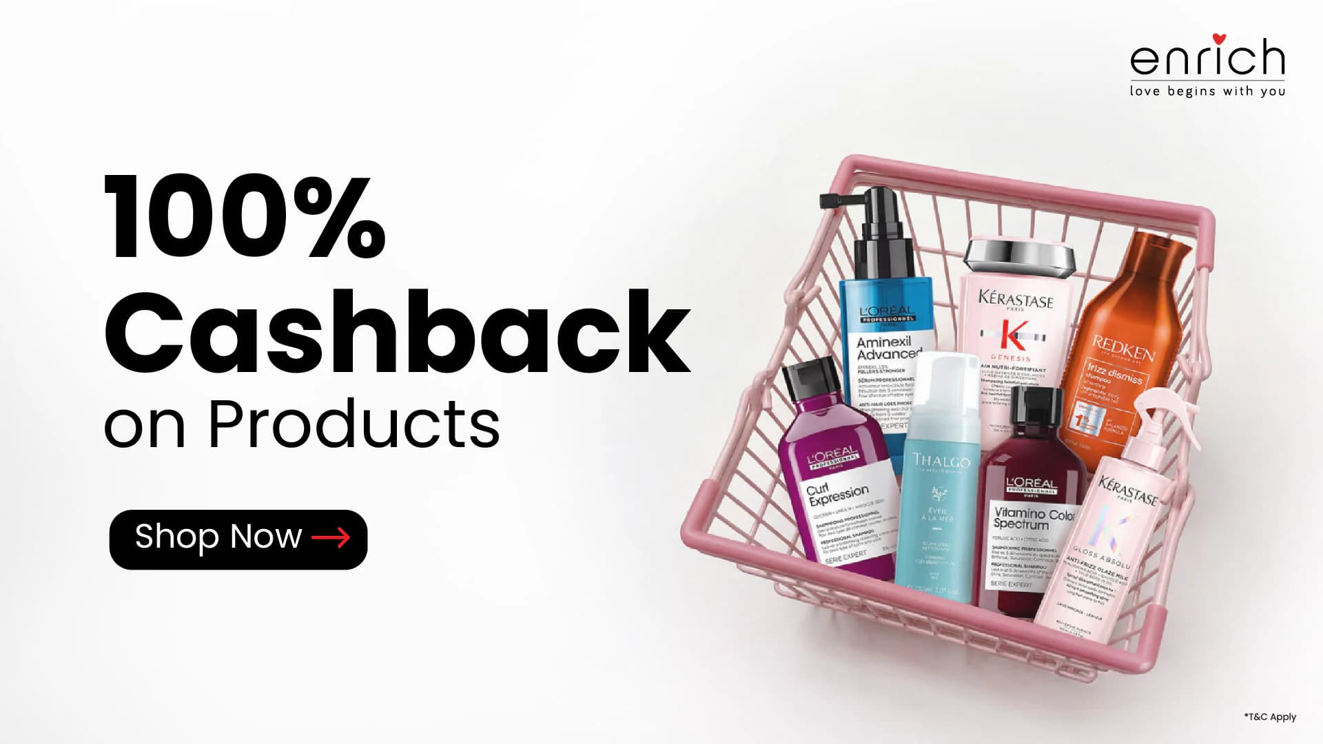 100% cashback on products